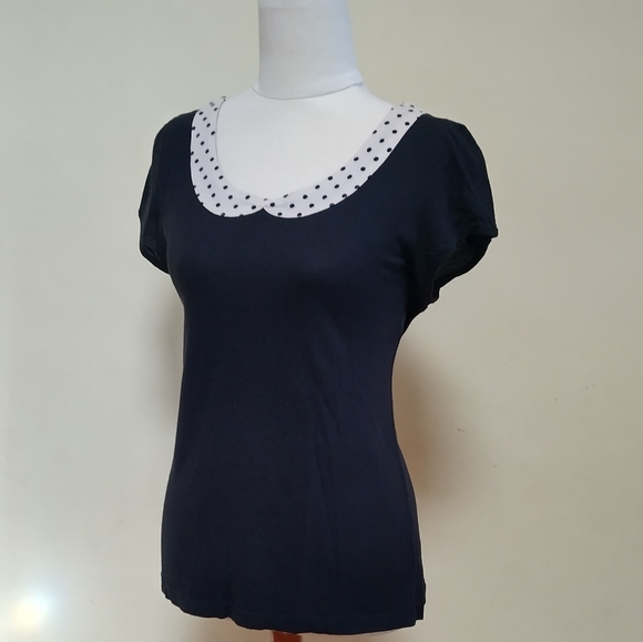 Miss Shop tee with Peter Pan collar - Picture 2 of 4